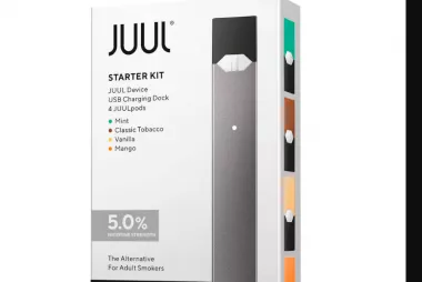 Juul Labs JUUL Kit (8W, 200 mAh) with JUUL Mint, Classic Tobacco, Vanilla, Mango Cartridges (0.7 ml)